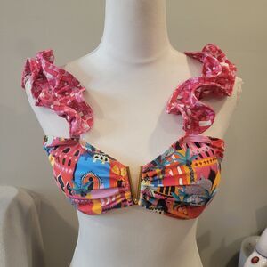 Sporlike Pink Bikini Top Size Medium
